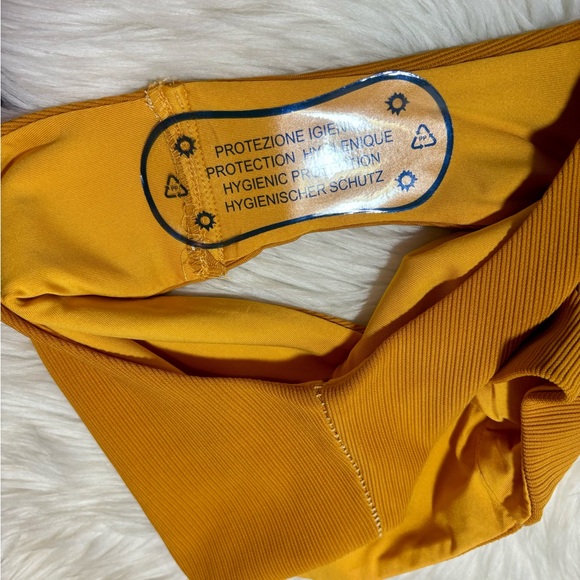 PRINCESS POLLY Francesca Bandeau Mustard Bikini Set - Picture 9 of 9